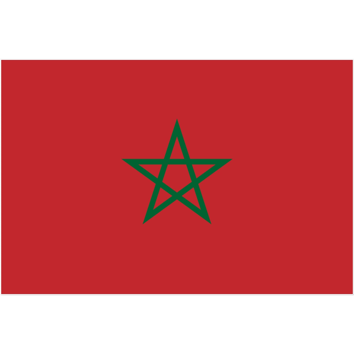 Morocco Flag Tattoo (Temporary) Tattoos Prodigi 8"x8"  