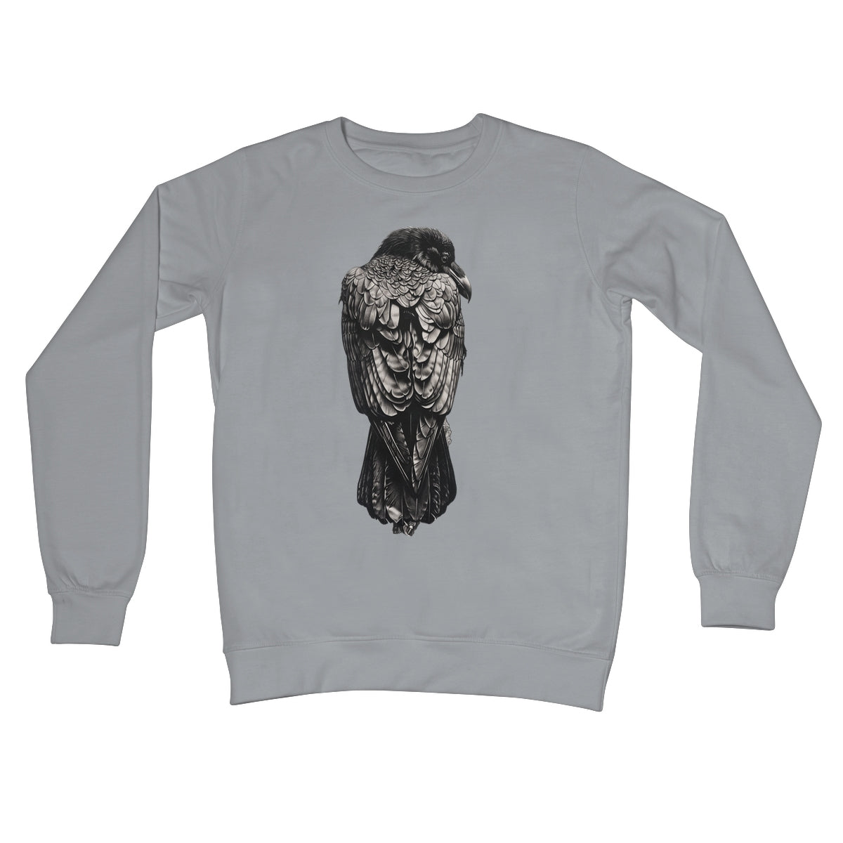 The Designation of The Raven Crew Neck Sweatshirt Apparel Prodigi S Steel Grey 