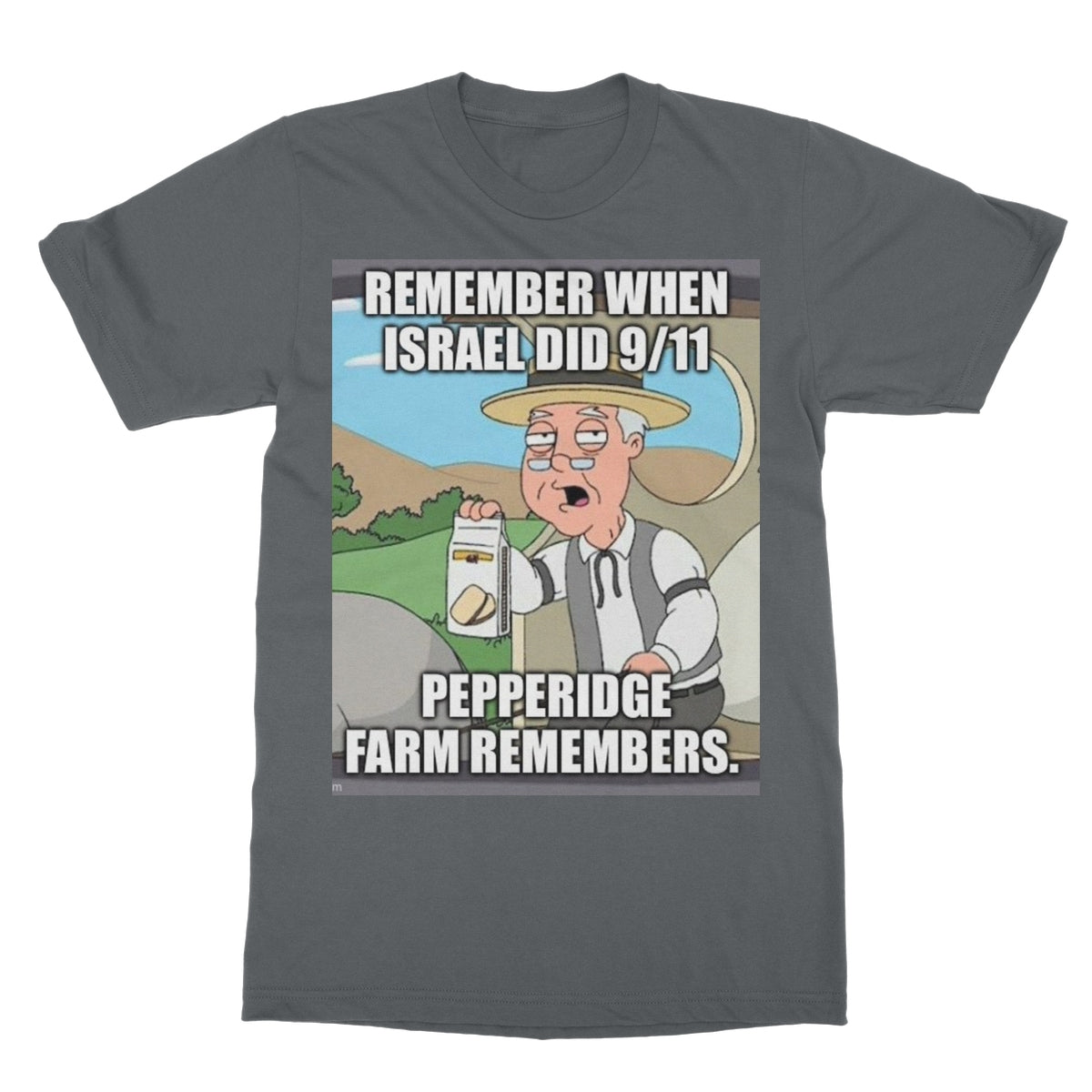 Israel did 9/11 Softstyle T-Shirt Apparel Prodigi S Charcoal