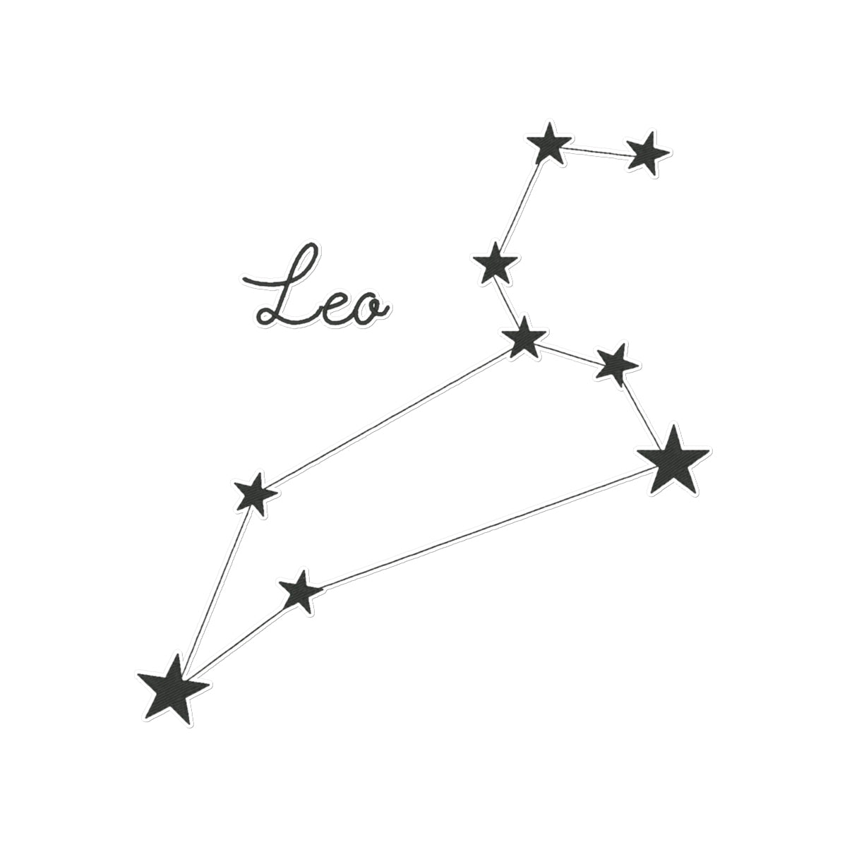 Leo Constellation Temporary Tattoo Tattoos Prodigi 8"x8"  