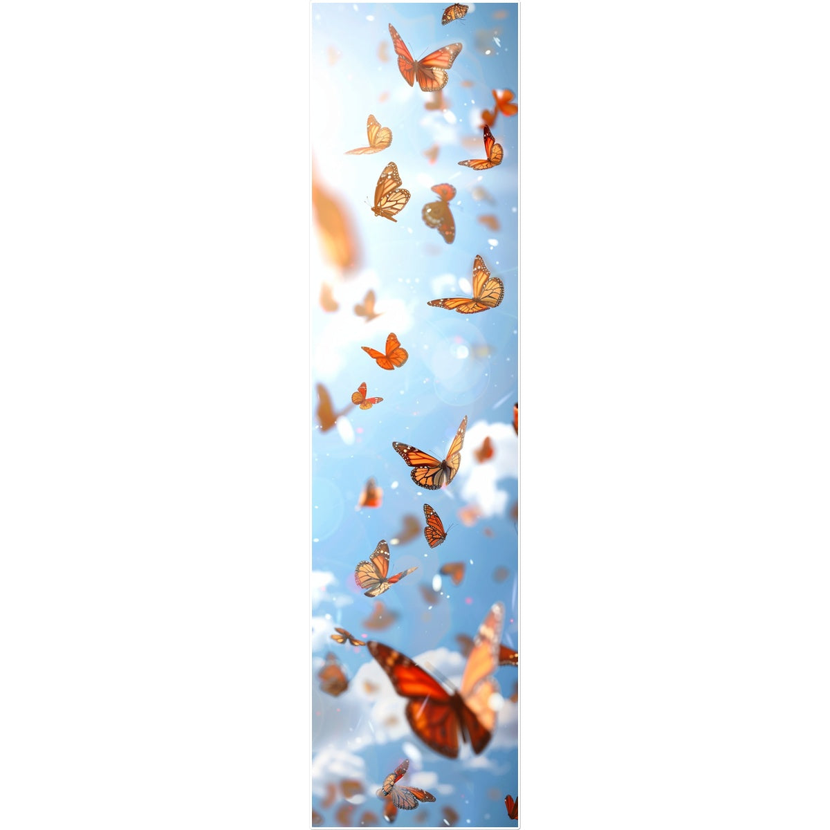 Monarch Parade Vertical Art Strip Butterfly Tattoo (Temporary) Tattoos Prodigi 8"x8"  