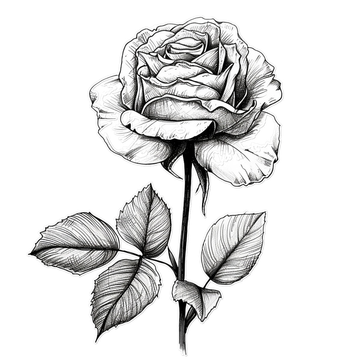 Bella Rose Temporary Tattoo Tattoos Prodigi 12"x12"  