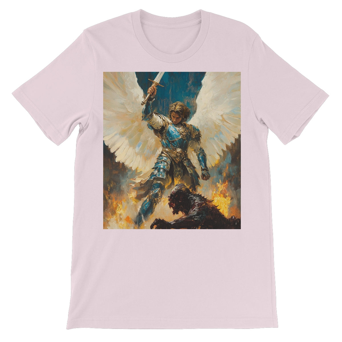 Angelic Defender Unisex Short Sleeve T-Shirt Apparel Prodigi S Soft Pink