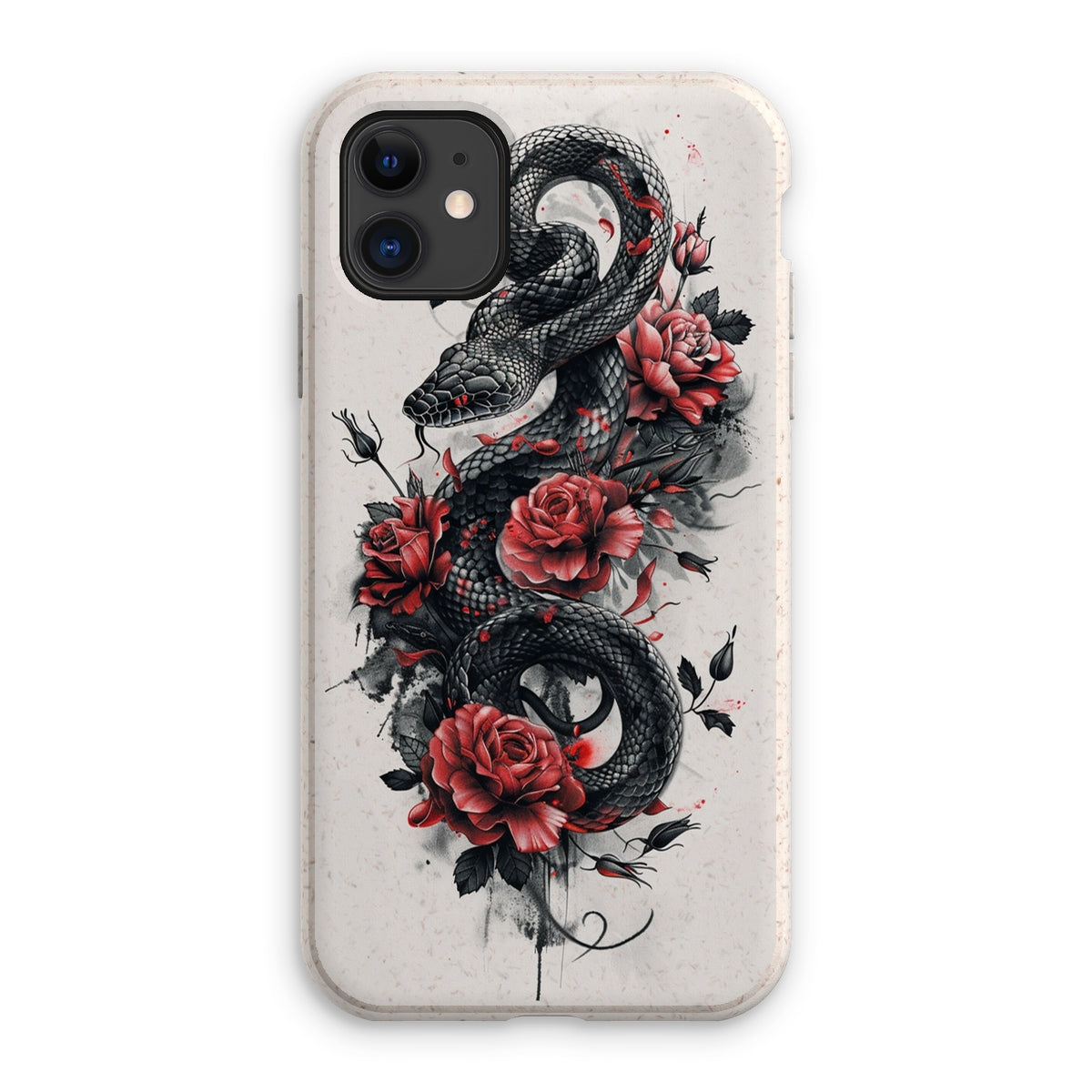 Snake & Roses  Eco Phone Case Phone & Tablet Cases Prodigi iPhone 11 Matte 