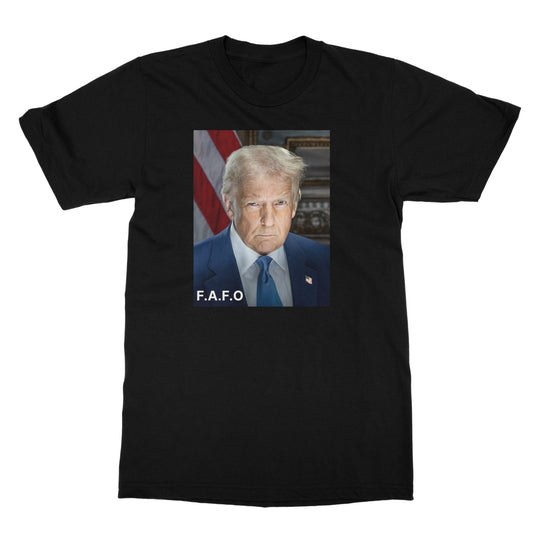 DONALD TRUMP - FAFO Softstyle T-Shirt Apparel Prodigi S Black