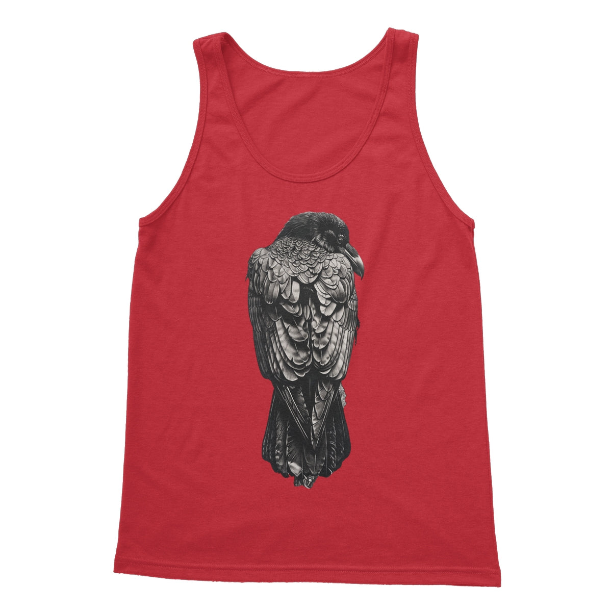 The Designation of The Raven Softstyle Tank Top Apparel Prodigi S Red 