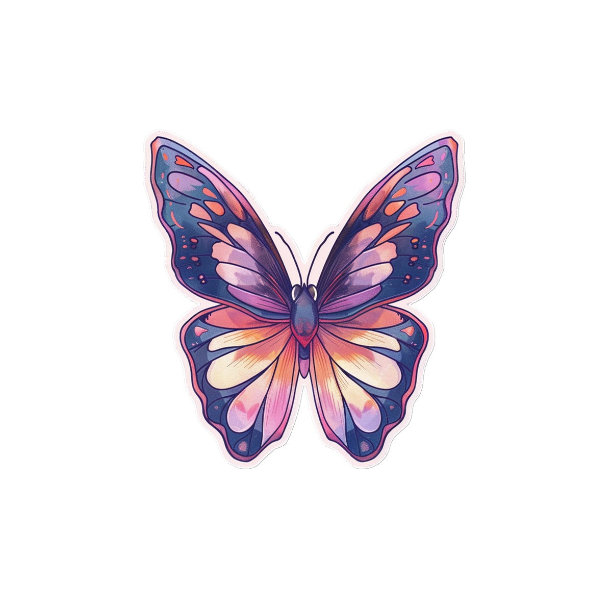 Cutie Pie Butterfly Tattoo (Temporary) Tattoos Prodigi 4"x6"  