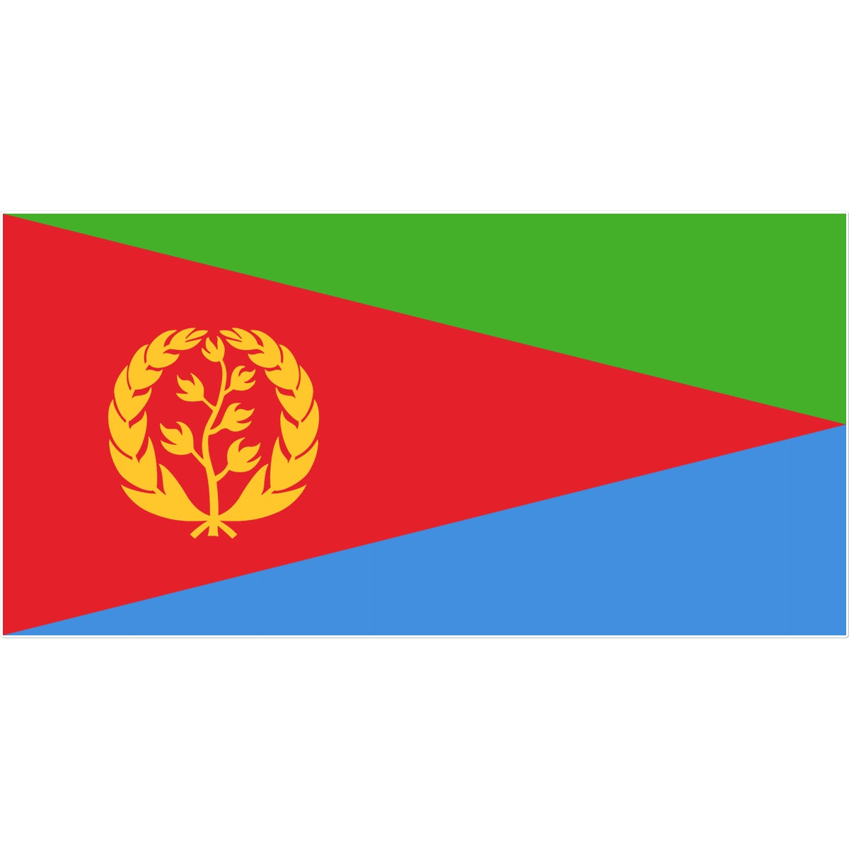 Eritrea Flag Tattoo (Temporary) Tattoos Prodigi 8"x8"  