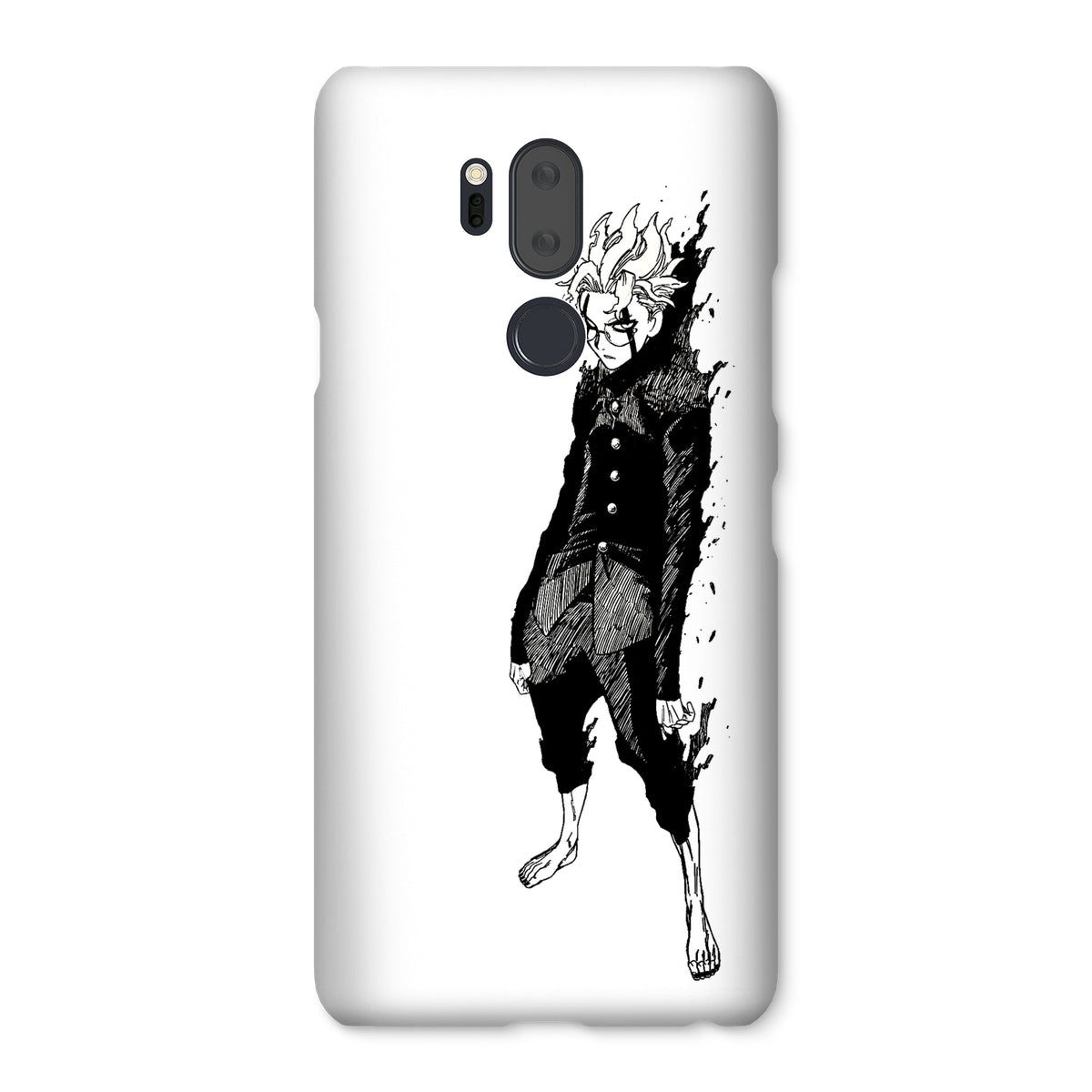 Dandadan: Turbo Granny Transformation Black & White Snap Phone Case