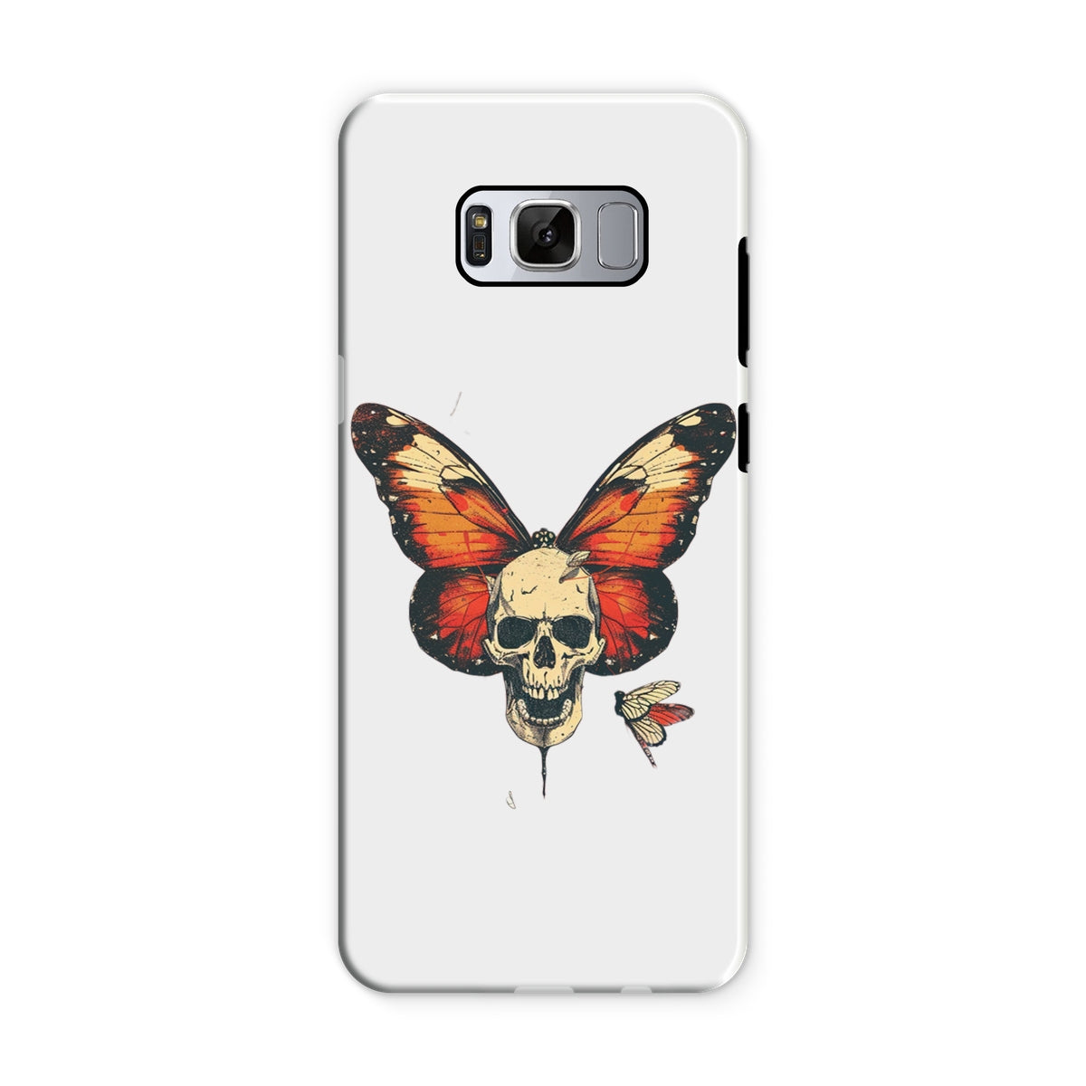 Butterfly With Skeleton Face Tough Phone Case Phone & Tablet Cases Prodigi Samsung Galaxy S8 Gloss 