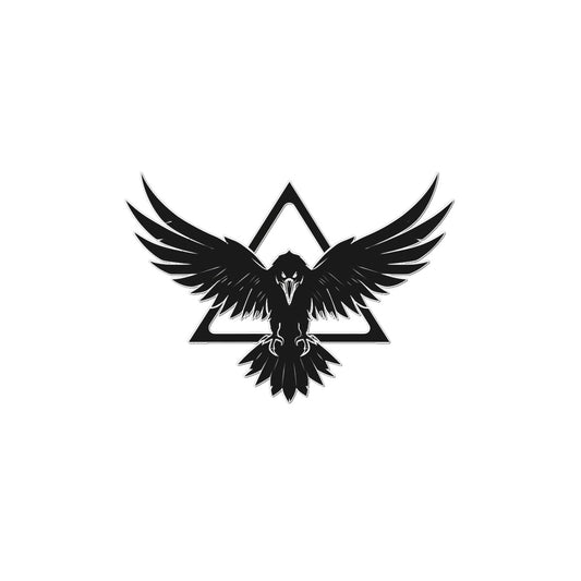 Alchemical  Raven Temporary Tattoo Tattoos Prodigi 2"x3"  