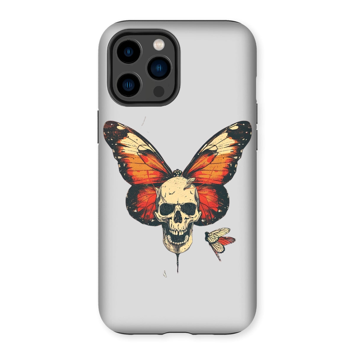 Butterfly With Skeleton Face Tough Phone Case Phone & Tablet Cases Prodigi iPhone 14 Pro Max Gloss 