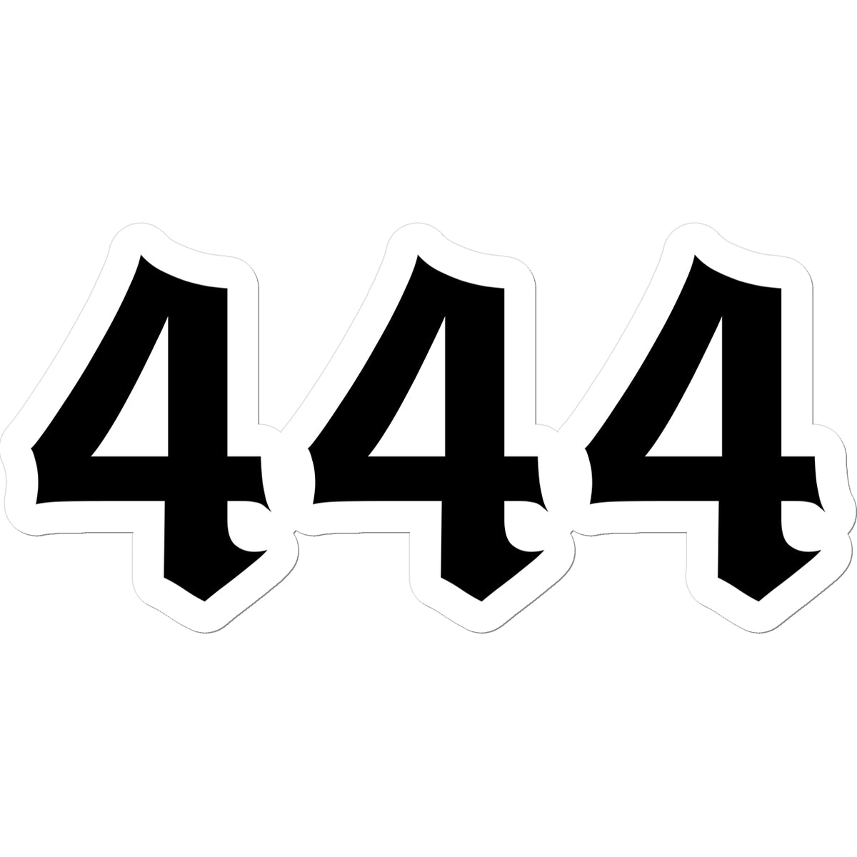 444 Angel Number Sticker Stickers Prodigi 5.5"x5.5"  