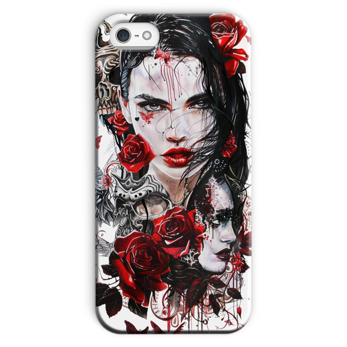 Lady of the Dead - Dia de los muertos - Halloween Snap Phone Case Phone & Tablet Cases Prodigi iPhone SE (2020) Gloss 