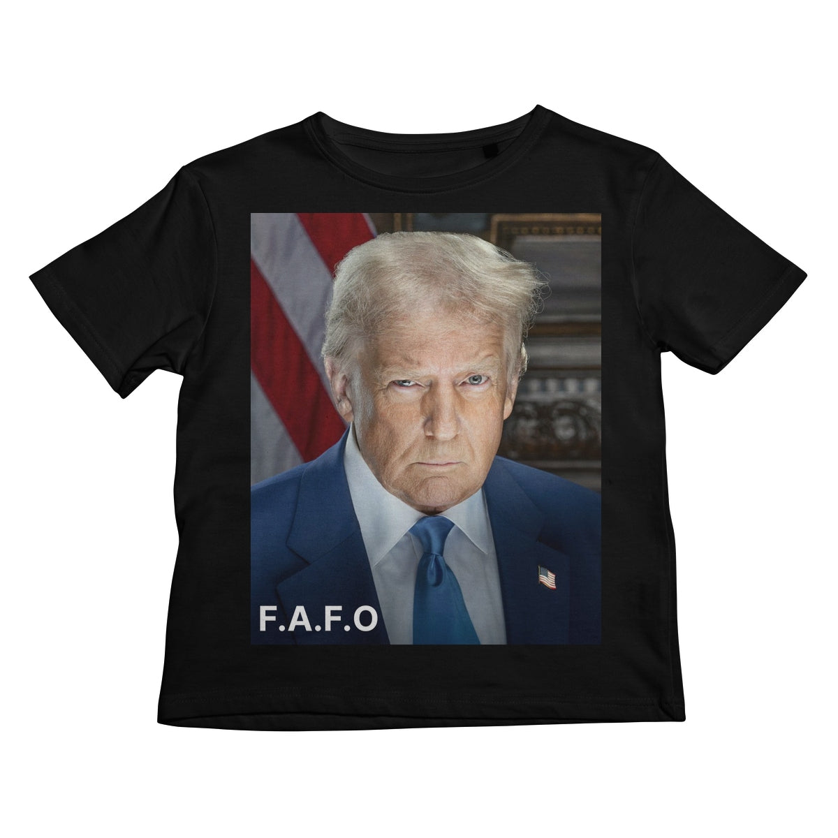 DONALD TRUMP - FAFO Kids T-Shirt Apparel Prodigi XS Black