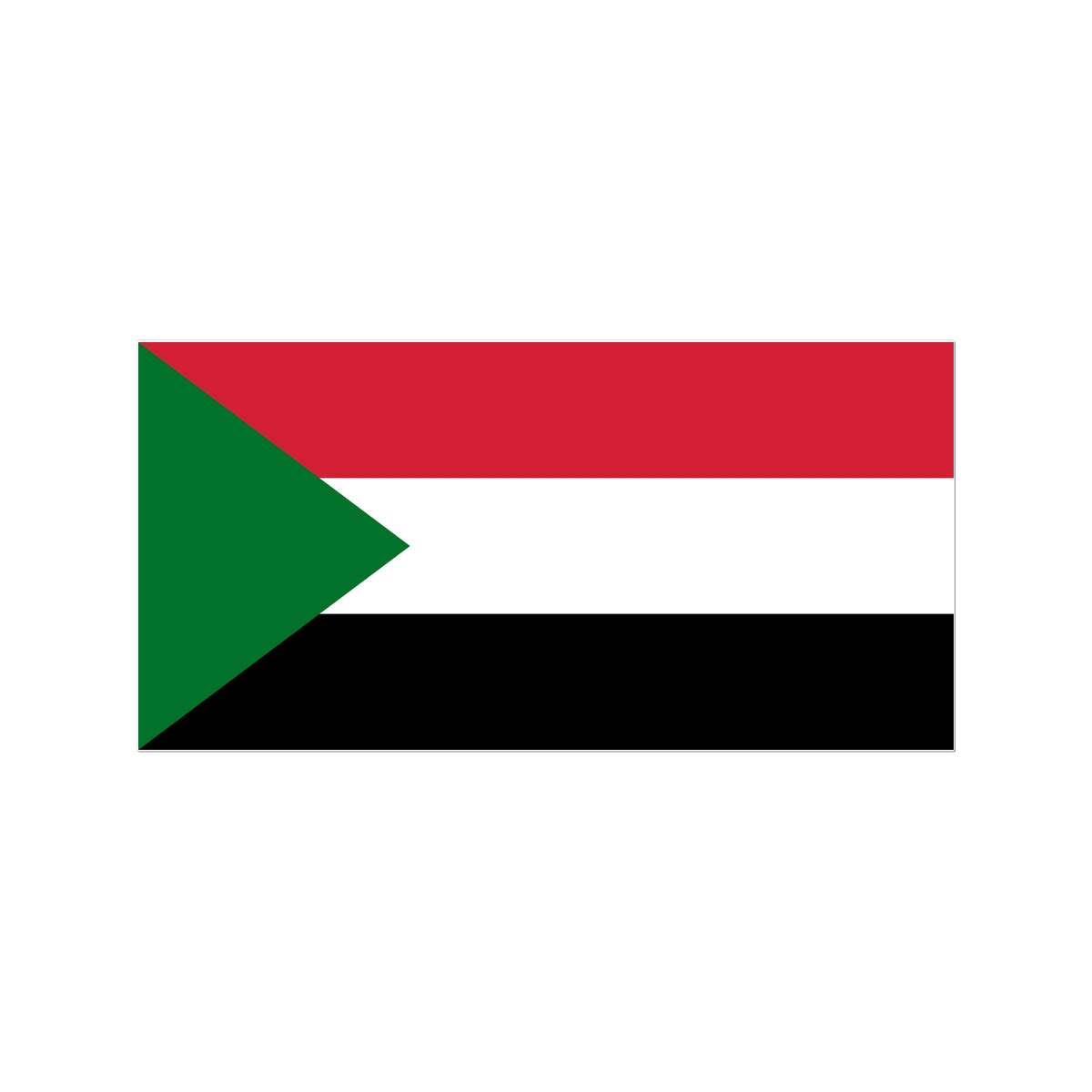 Sudan Flag Tattoo (Temporary) Tattoos Prodigi 3"x4"  