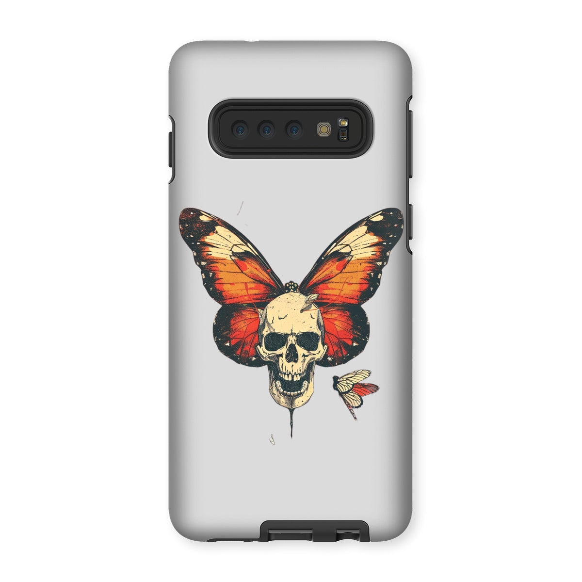 Butterfly With Skeleton Face Tough Phone Case Phone & Tablet Cases Prodigi Samsung Galaxy S10 Gloss 