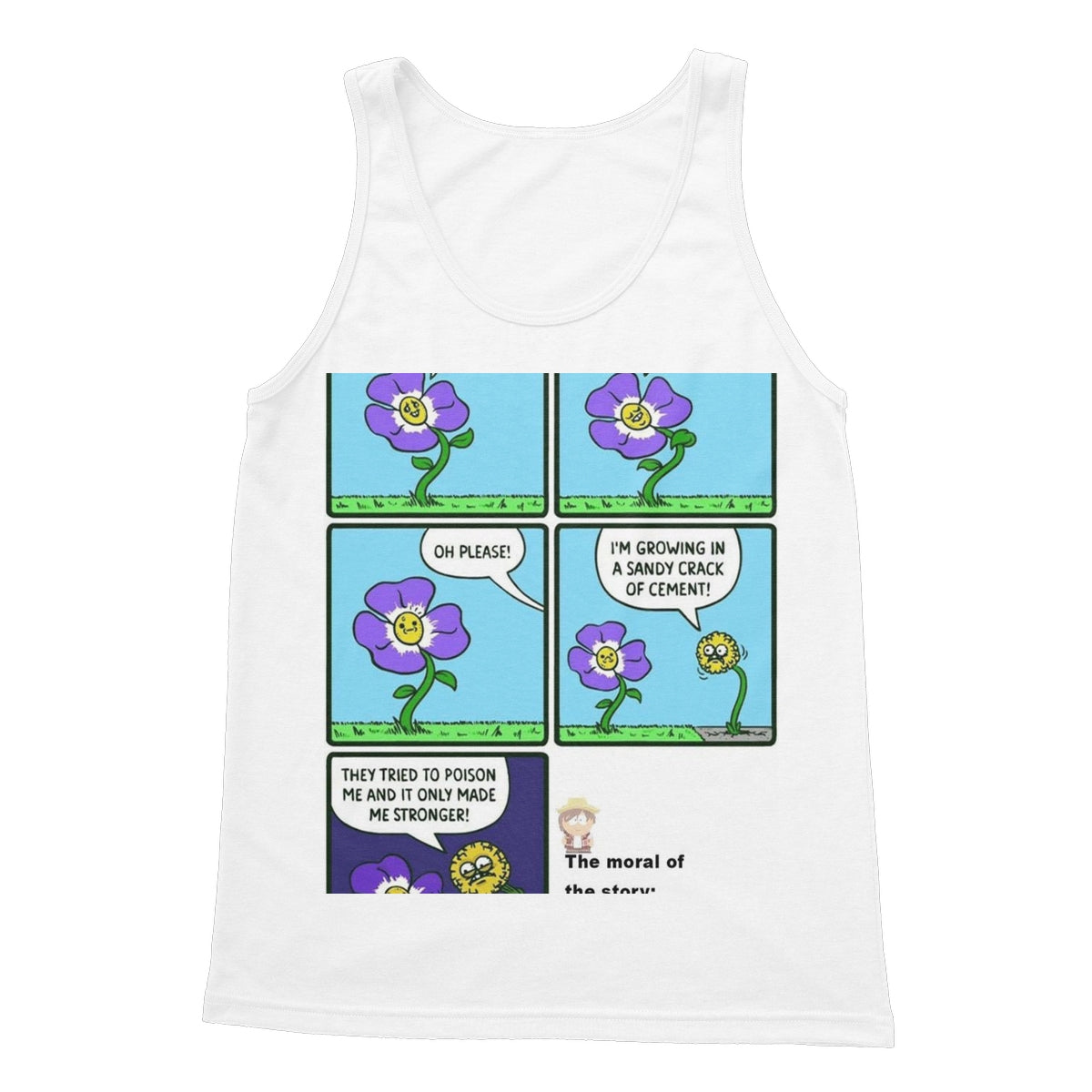 Be A Dandelion Meme Softstyle Tank Top Apparel Prodigi S White