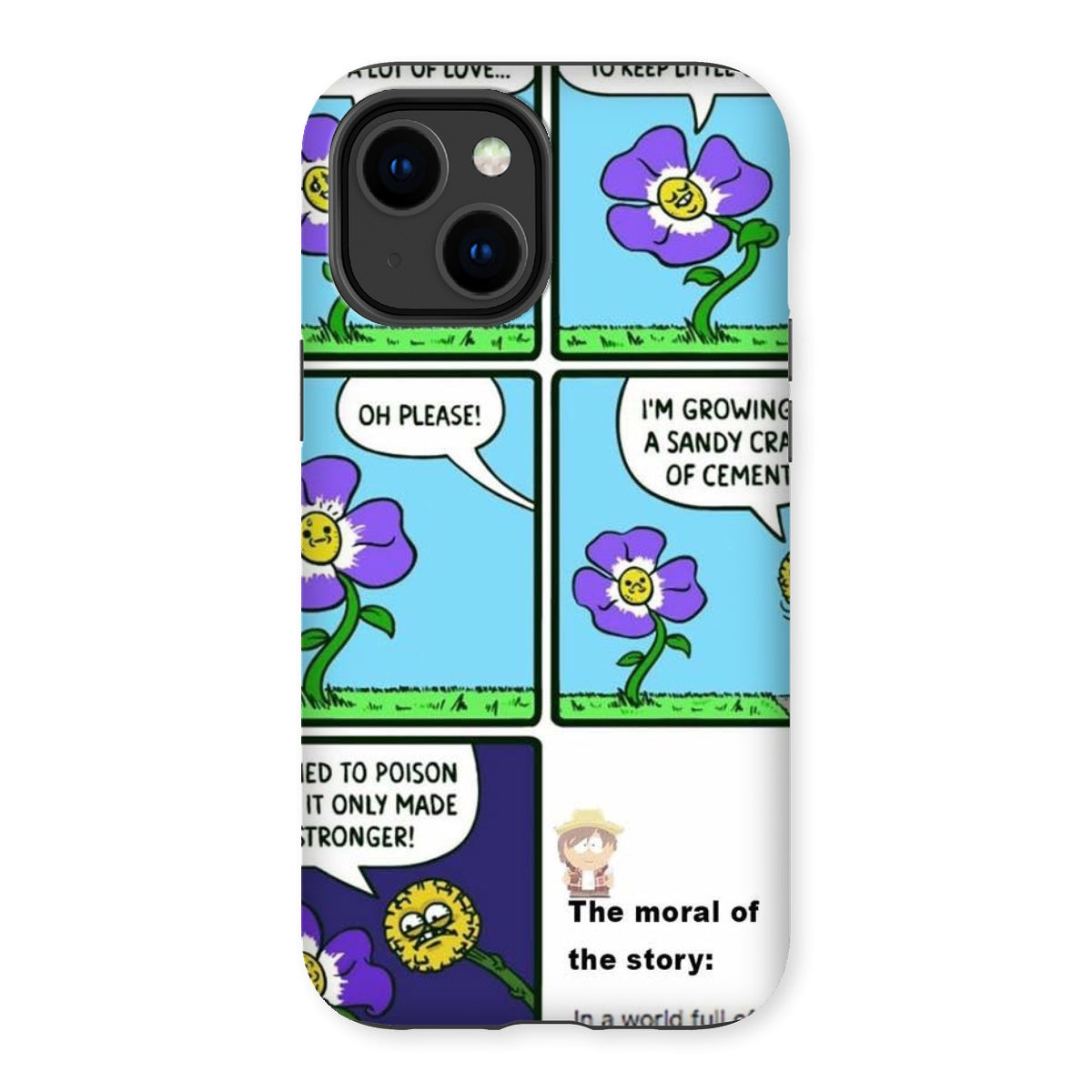 Be A Dandelion Meme Tough Phone Case Phone & Tablet Cases Prodigi iPhone 14 Plus Gloss