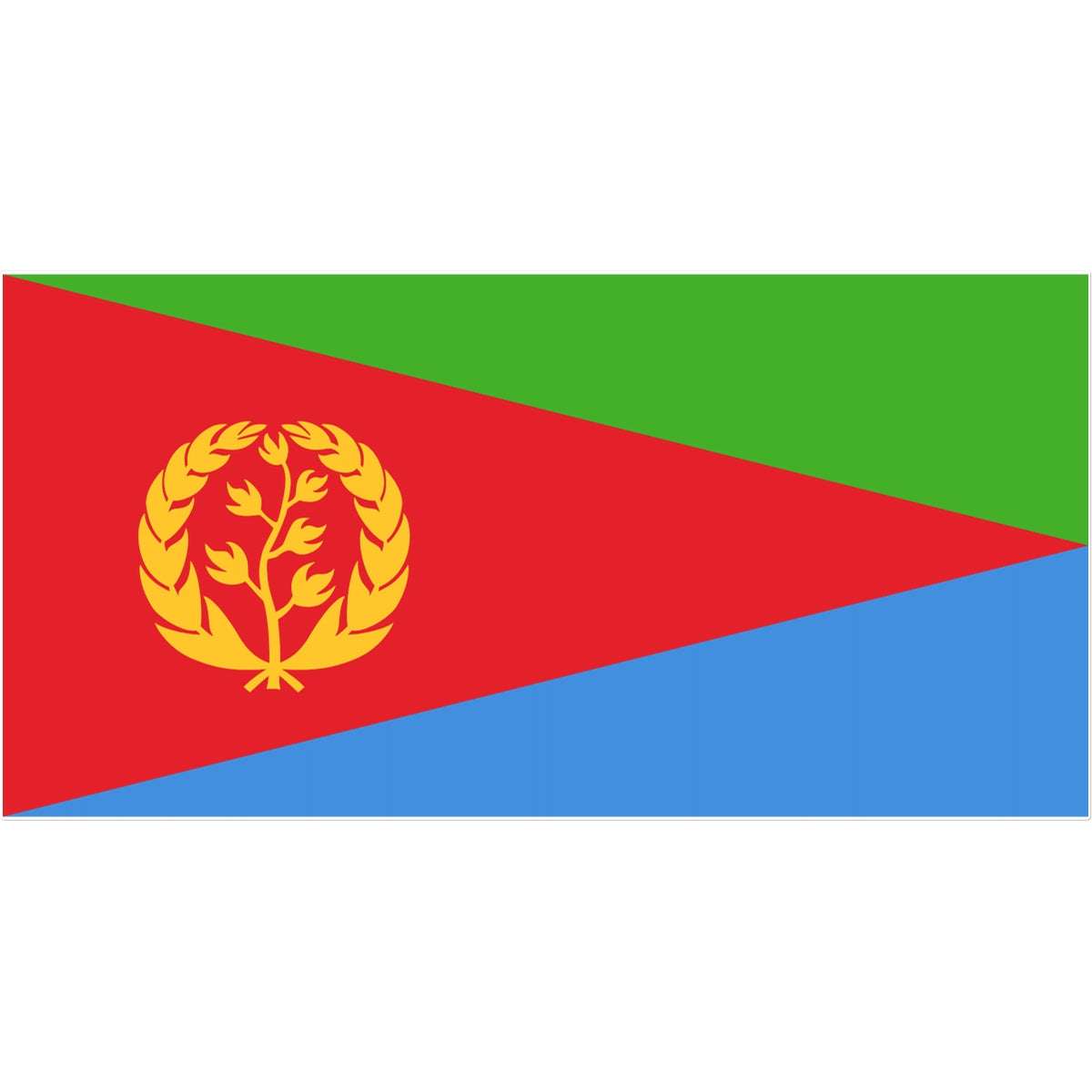 Eritrea Flag Tattoo (Temporary) Tattoos Prodigi 12"x12"  