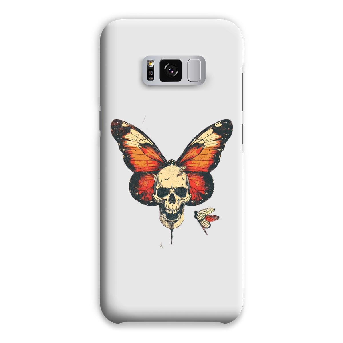 Butterfly With Skeleton Face Snap Phone Case Phone & Tablet Cases Prodigi Samsung Galaxy S8 Plus Gloss 