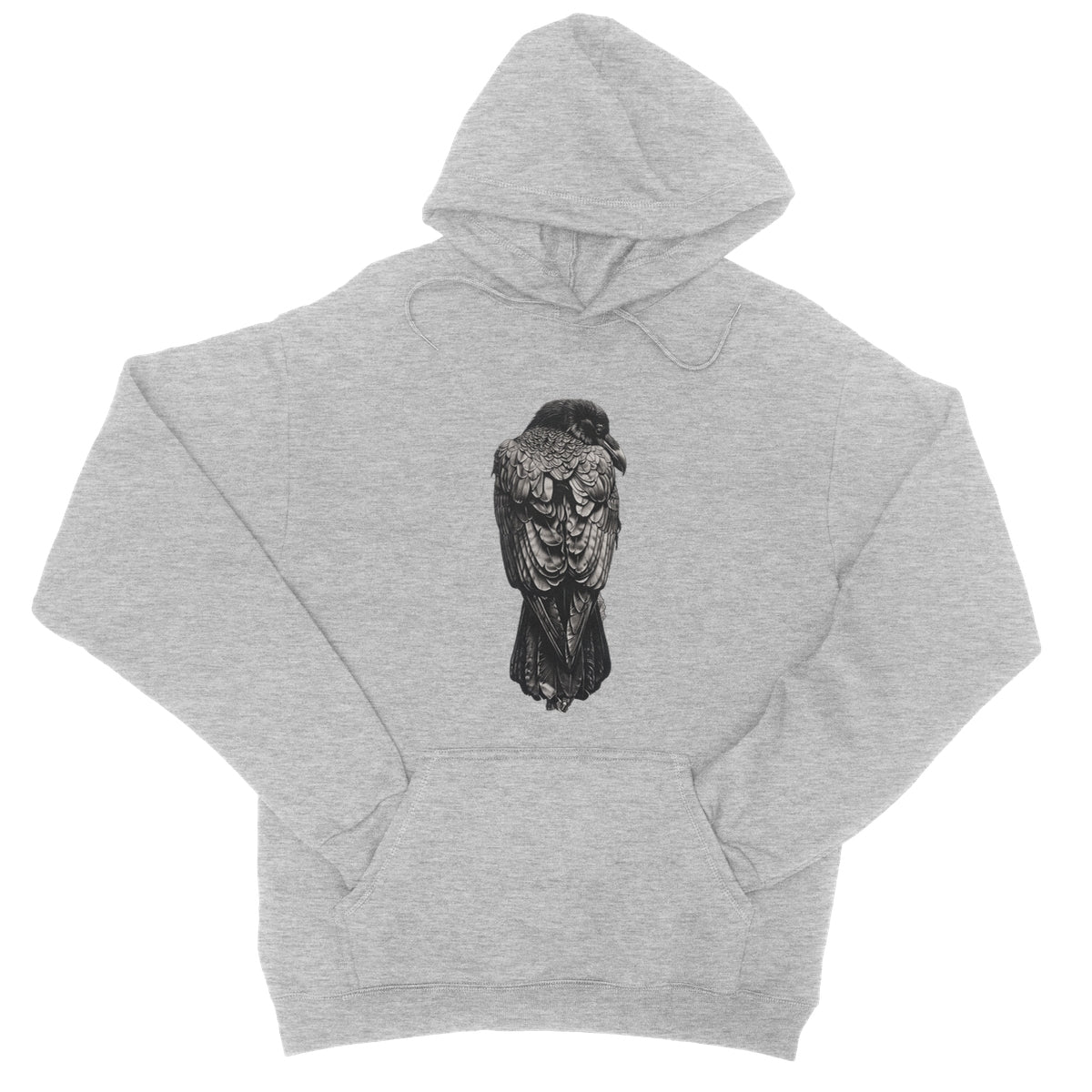 The Designation of The Raven College Hoodie Apparel Prodigi XS Heather Grey 