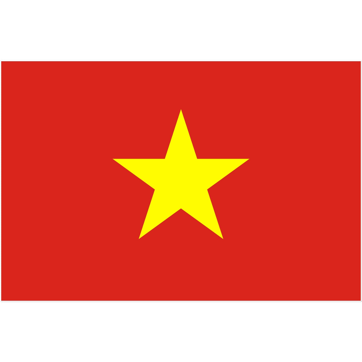 Vietnam Flag Tattoo (Temporary) Tattoos Prodigi 8"x8"  