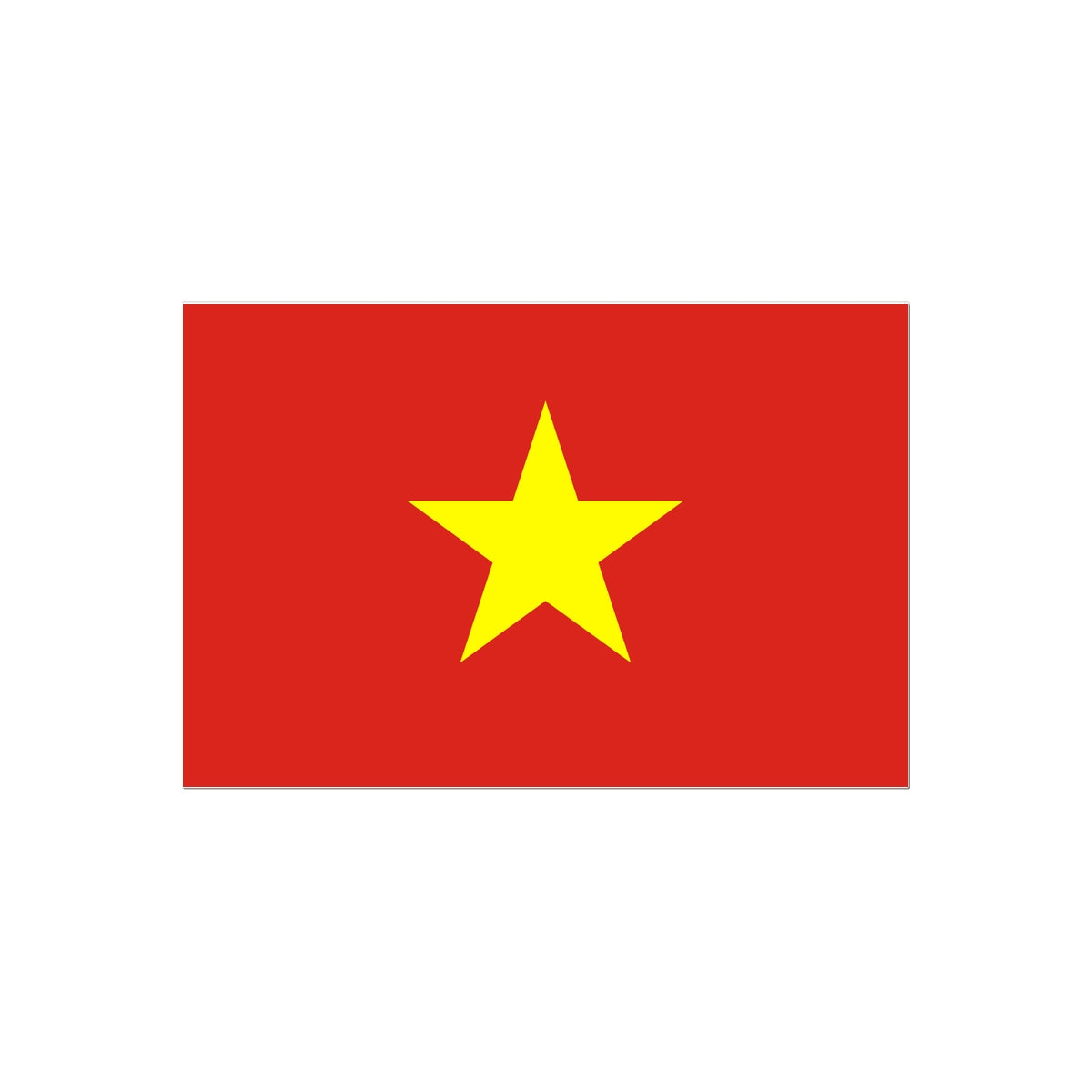 Vietnam Flag Tattoo (Temporary) Tattoos Prodigi 2"x3"  