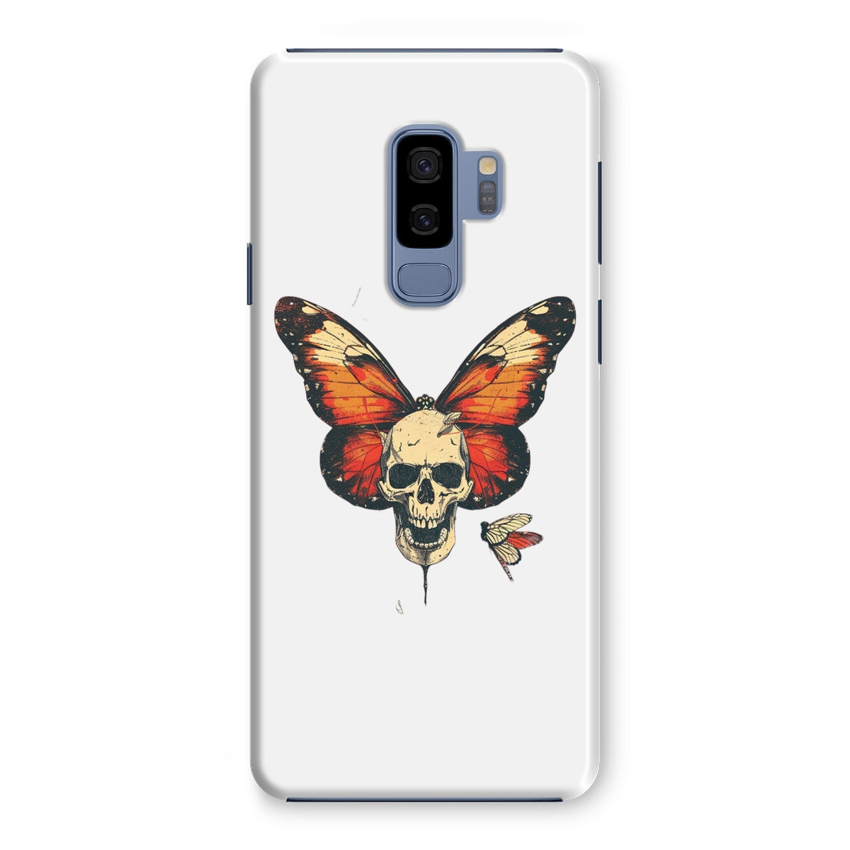 Butterfly With Skeleton Face Snap Phone Case Phone & Tablet Cases Prodigi Samsung Galaxy S9 Plus Gloss 