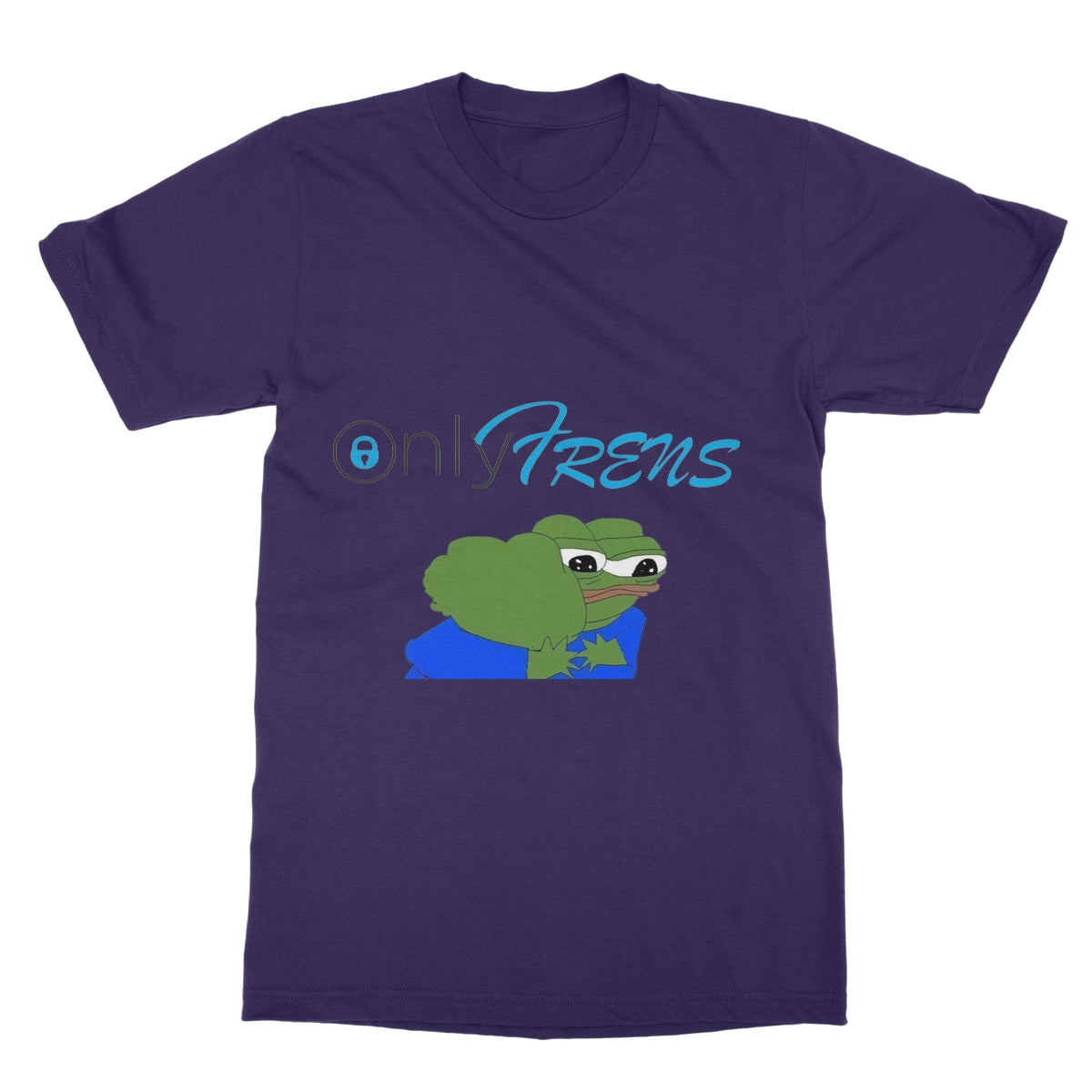 ONLY FRENS - GM PEPE FROG Softstyle T-Shirt Apparel Prodigi