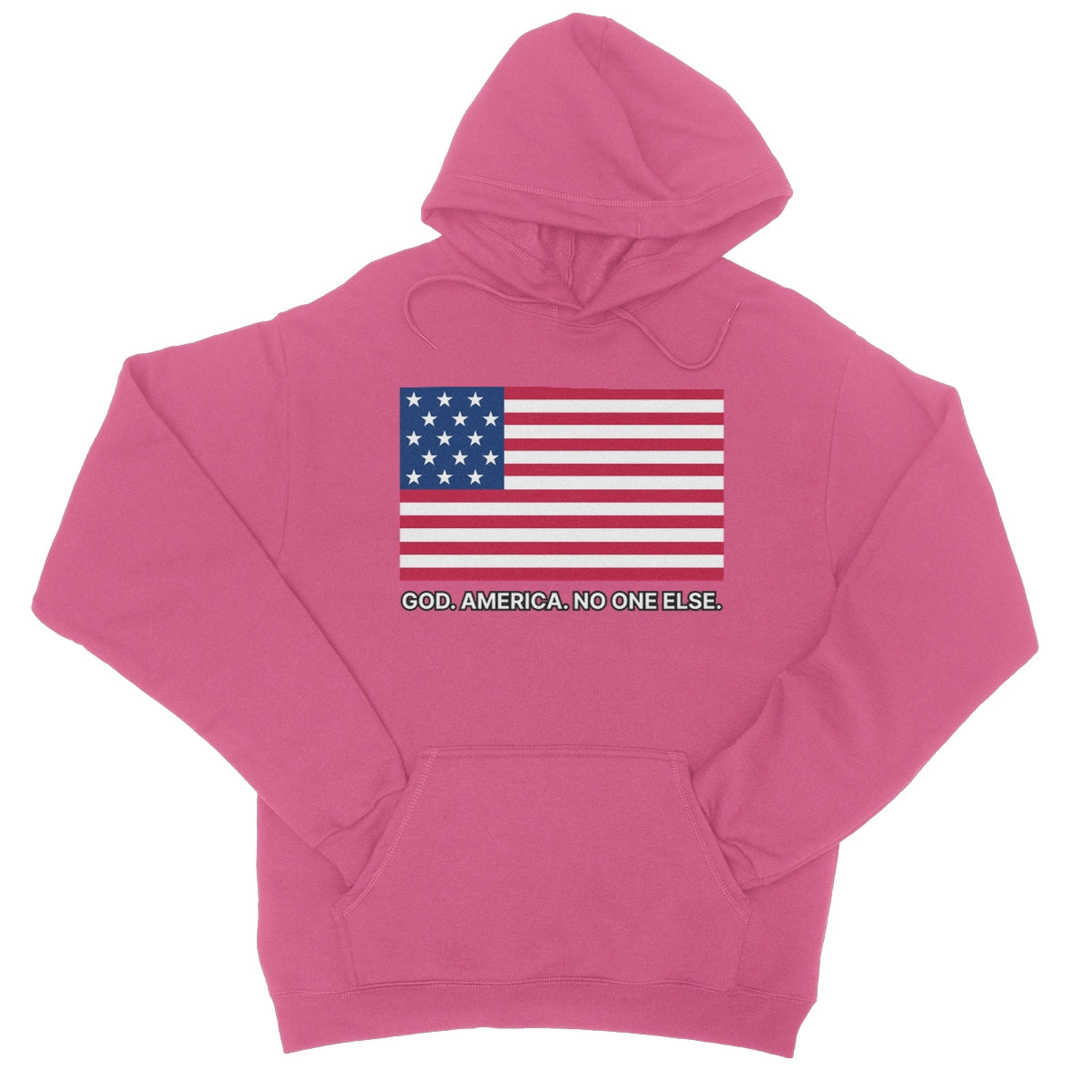 GOD. AMERICA. NO ONE ELSE. College Hoodie Apparel Prodigi