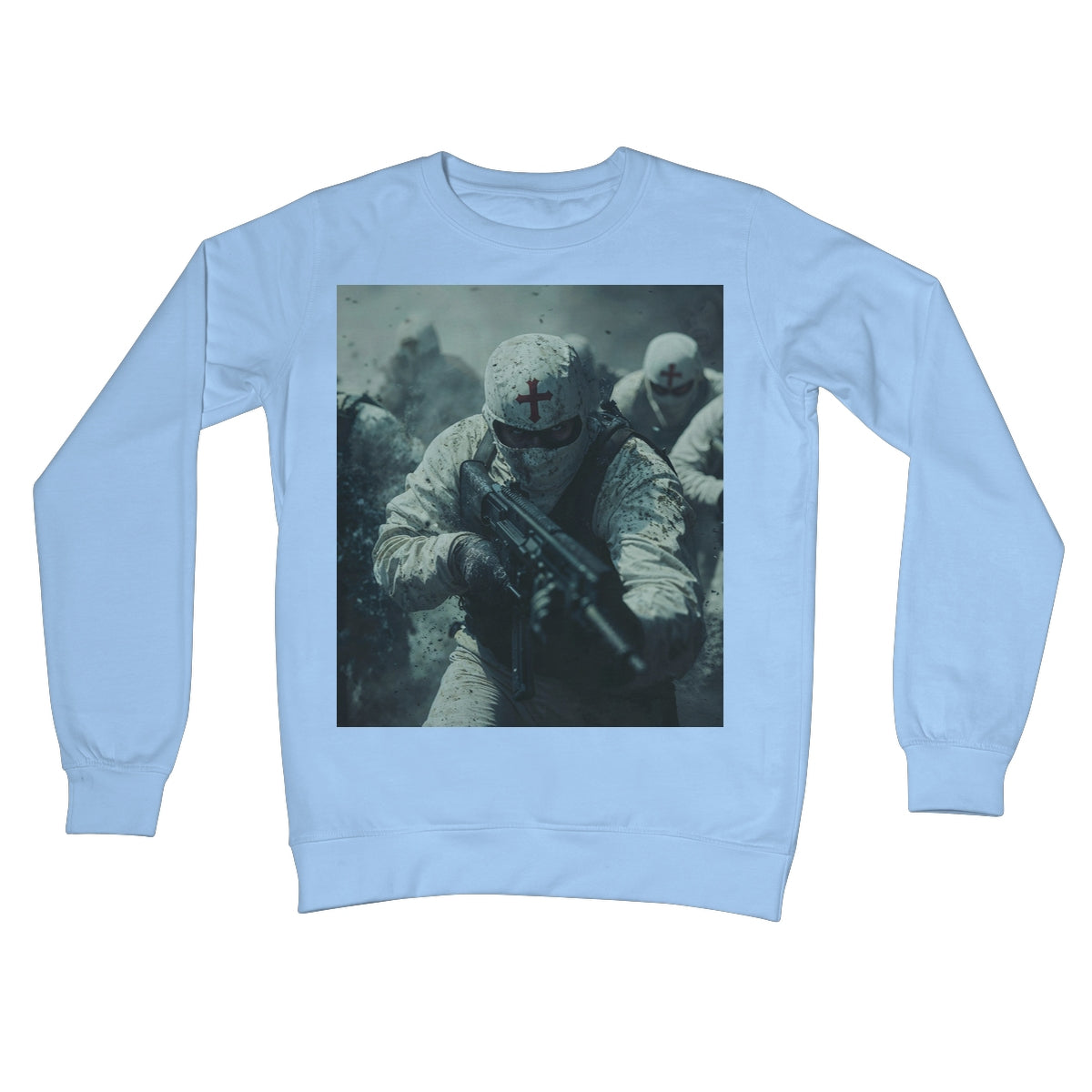 GODS Super Soldiers Crew Neck Sweatshirt Apparel Prodigi S Sky Blue