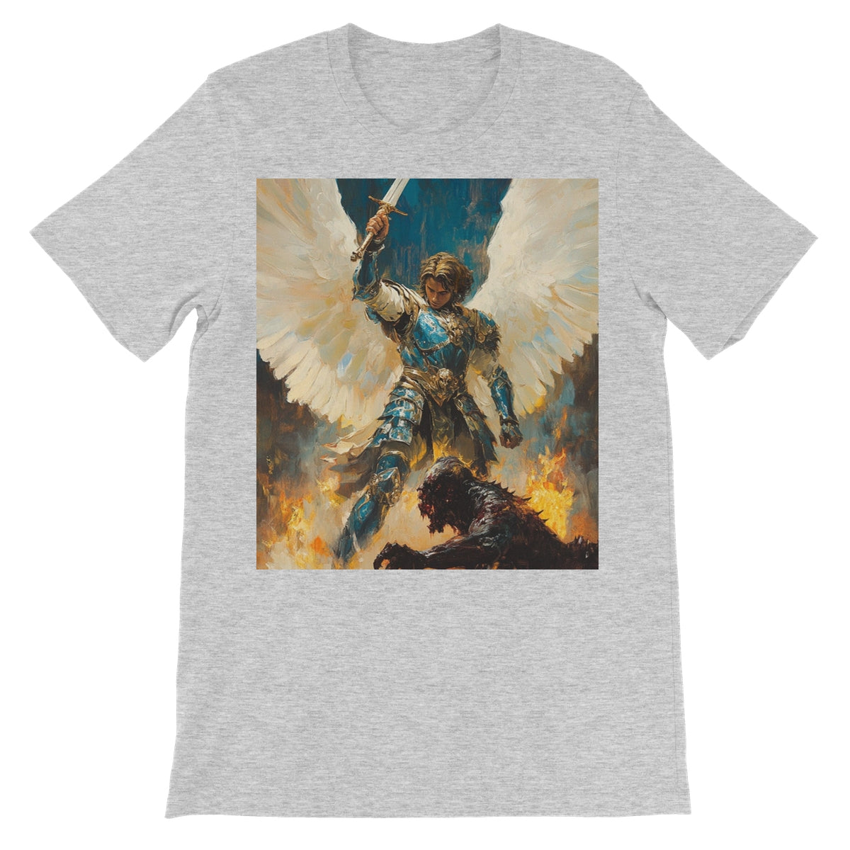 Angelic Defender Unisex Short Sleeve T-Shirt Apparel Prodigi S Athletic Heather