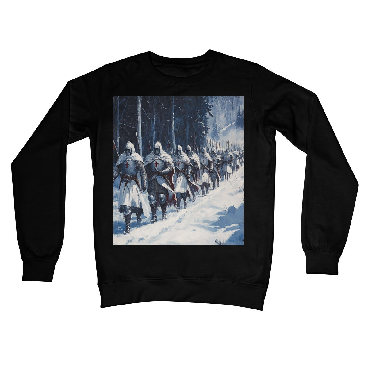 The Crusades 2.0 - V2 Crew Neck Sweatshirt Apparel Prodigi S Jet Black