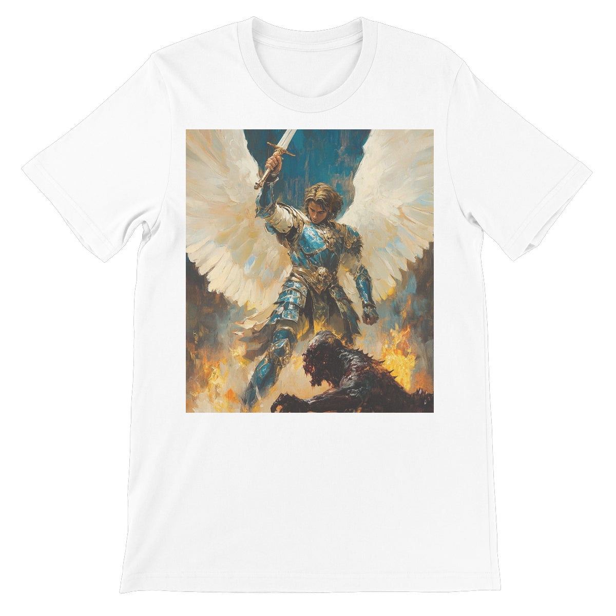 Angelic Defender Unisex Short Sleeve T-Shirt Apparel Prodigi S White