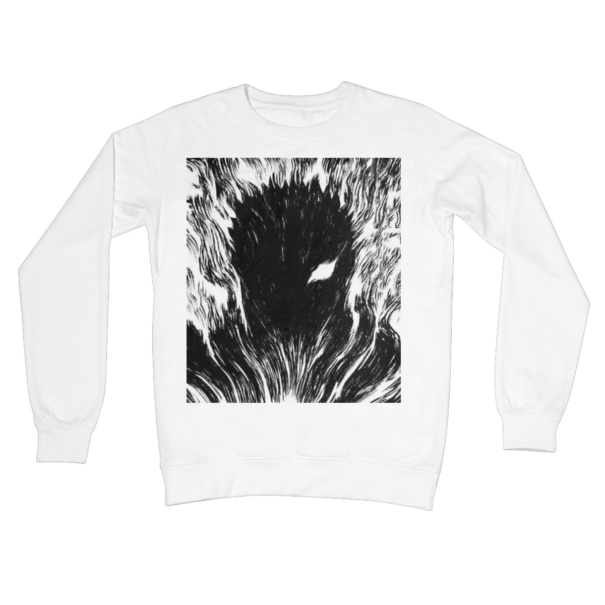 Berserk: Gut's Inner Rage Crew Neck Sweatshirt Apparel Prodigi S Arctic White