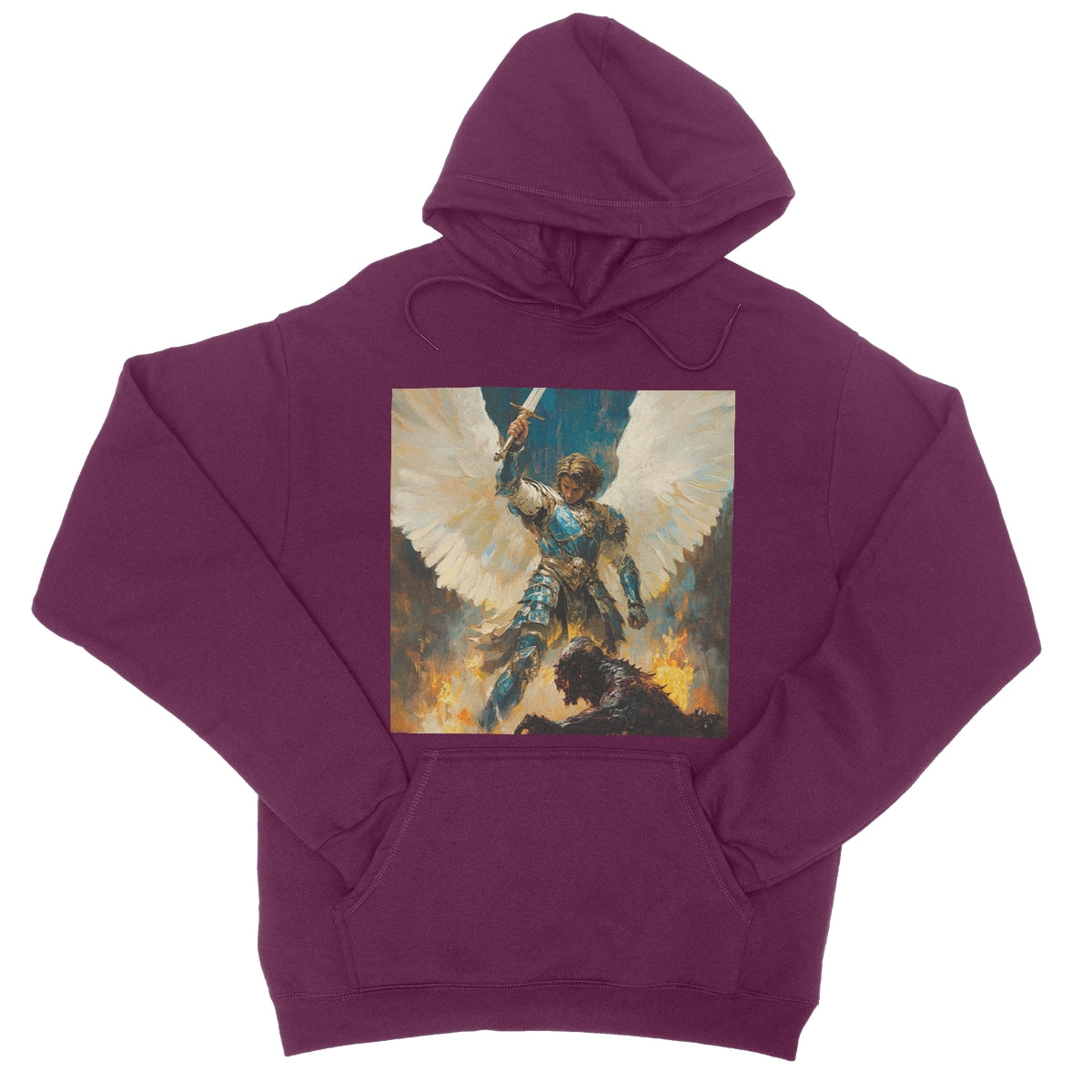 Angelic Defender College Hoodie Apparel Prodigi S Burgundy