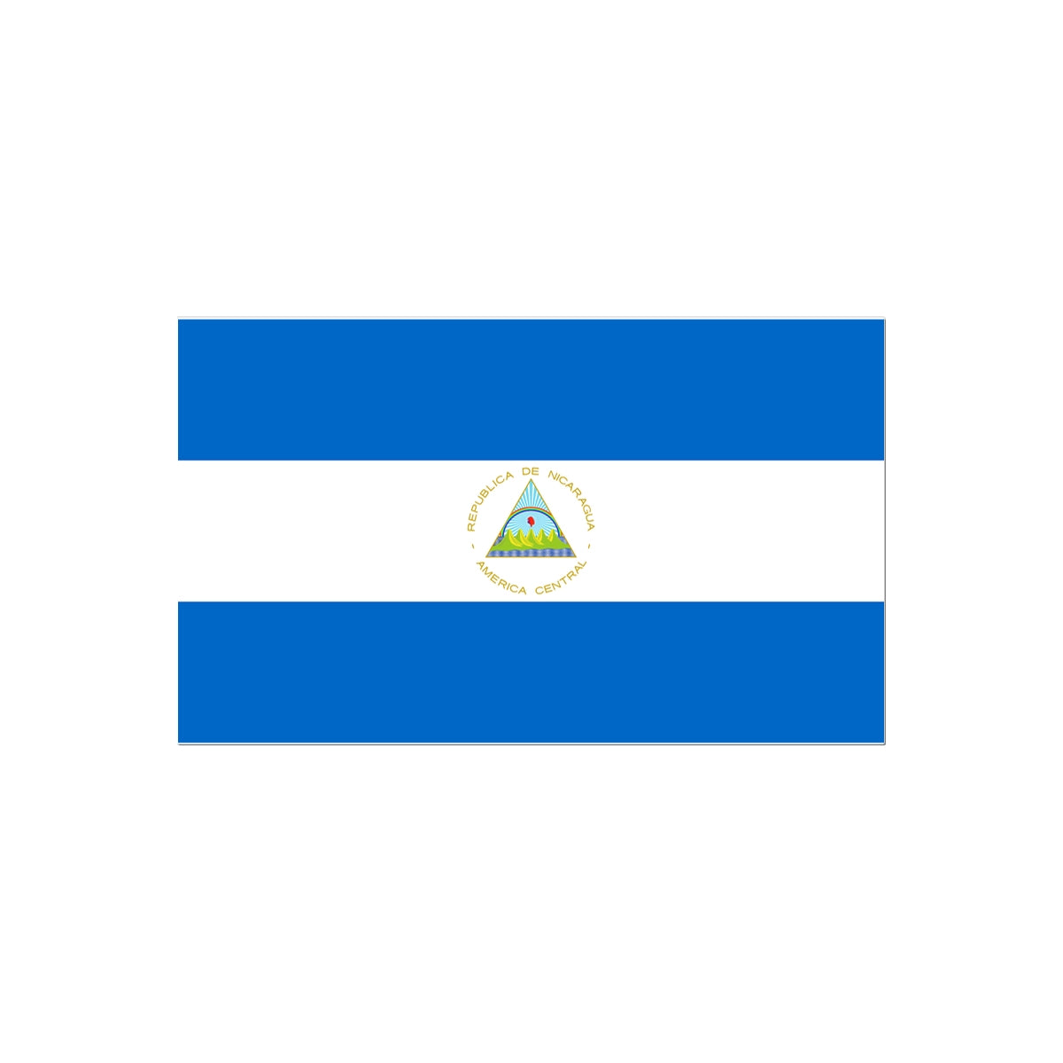 Nicaragua Flag Tattoo (Temporary) Tattoos Prodigi 2"x3"  