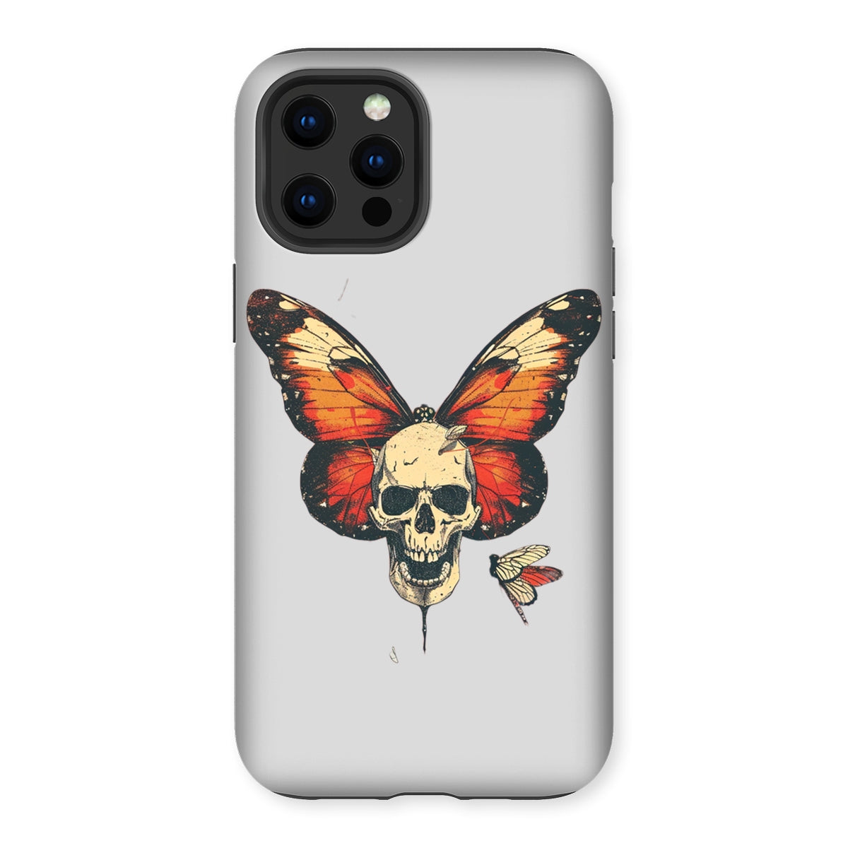 Butterfly With Skeleton Face Tough Phone Case Phone & Tablet Cases Prodigi iPhone 12 Pro Max Gloss 