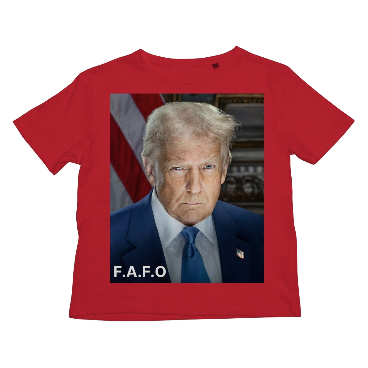 DONALD TRUMP - FAFO Kids T-Shirt Apparel Prodigi XS Red