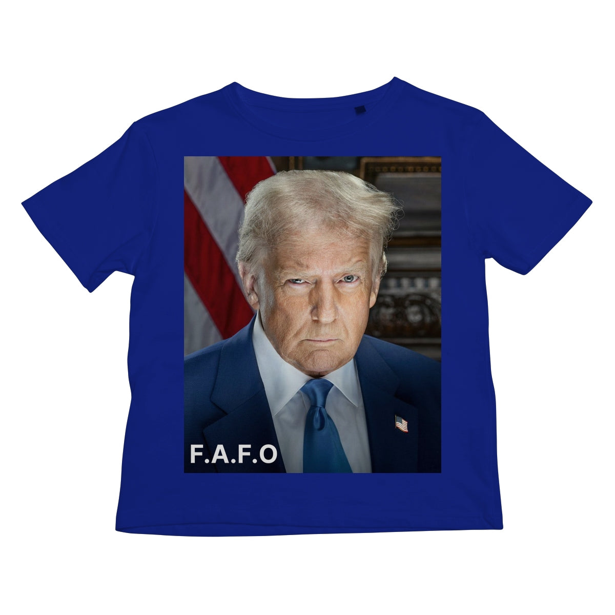 DONALD TRUMP - FAFO Kids T-Shirt Apparel Prodigi XS Royal