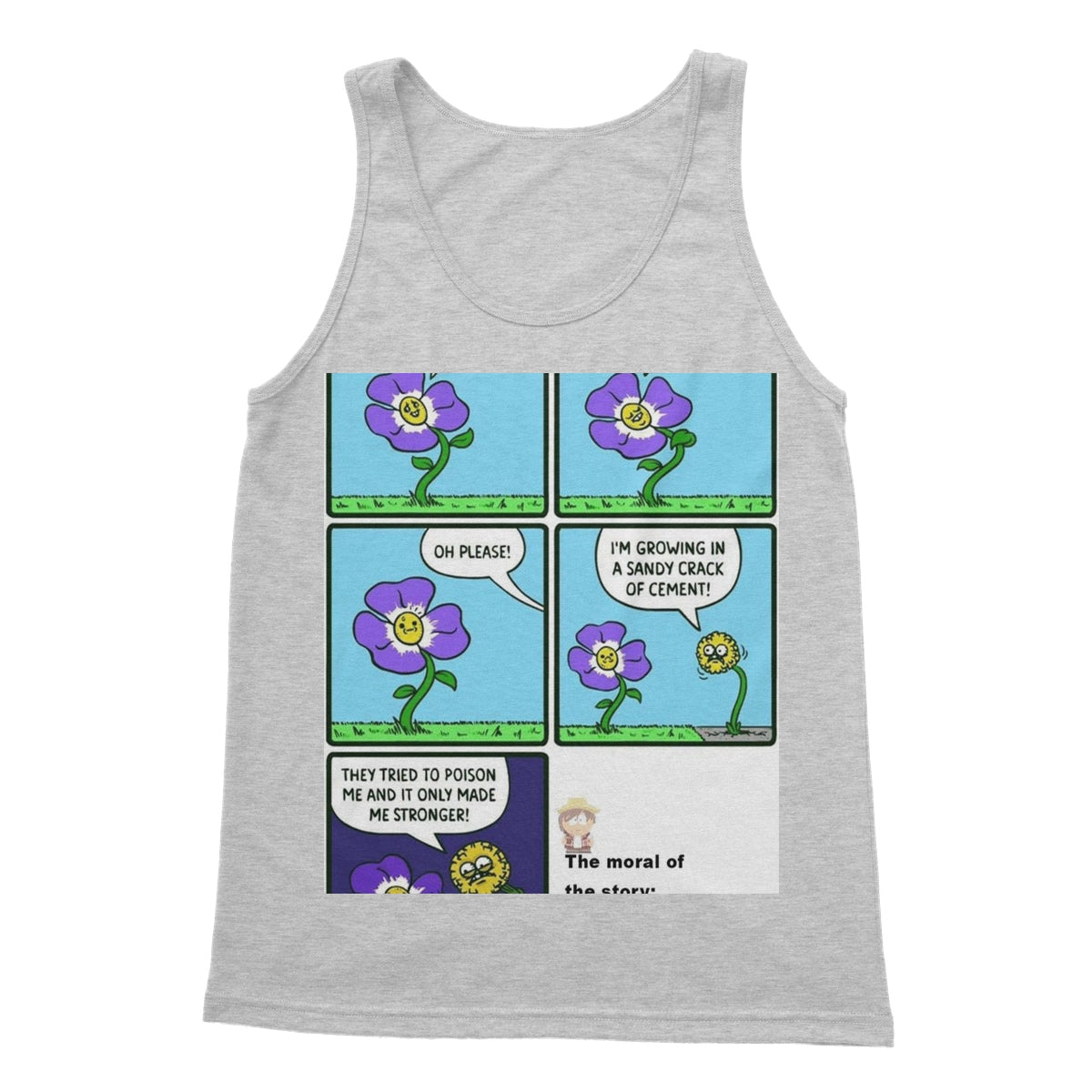 Be A Dandelion Meme Softstyle Tank Top Apparel Prodigi S Sports Grey