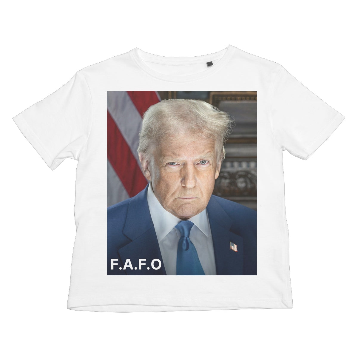 DONALD TRUMP - FAFO Kids T-Shirt Apparel Prodigi XS White