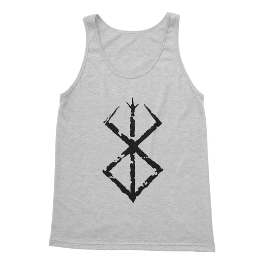 Black Berserk Brand of Sacrifice Softstyle Tank Top Apparel Prodigi S Sports Grey 