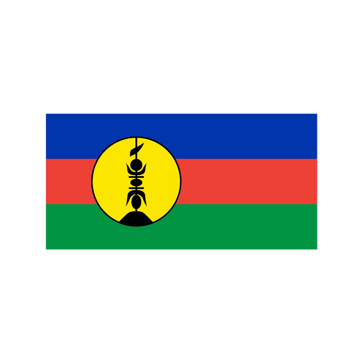 New Caledonia Flag Tattoo (Temporary) Tattoos Prodigi 3"x4"  