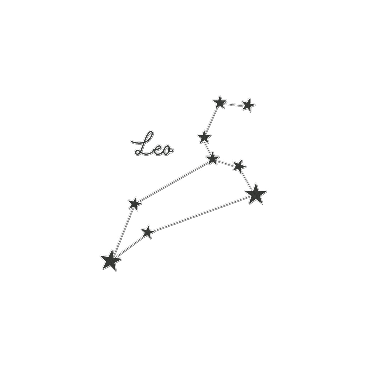 Leo Constellation Temporary Tattoo Tattoos Prodigi 2"x3"  