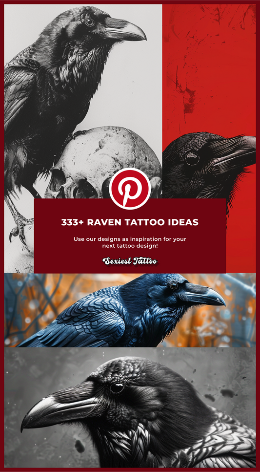 333+ Raven Tattoos Ideas That Will Inspire Your Next Tattoo Shop Visit - Pinterest Digital Design Art Book Tattoo Inspiration E-book SexiestTattoo   