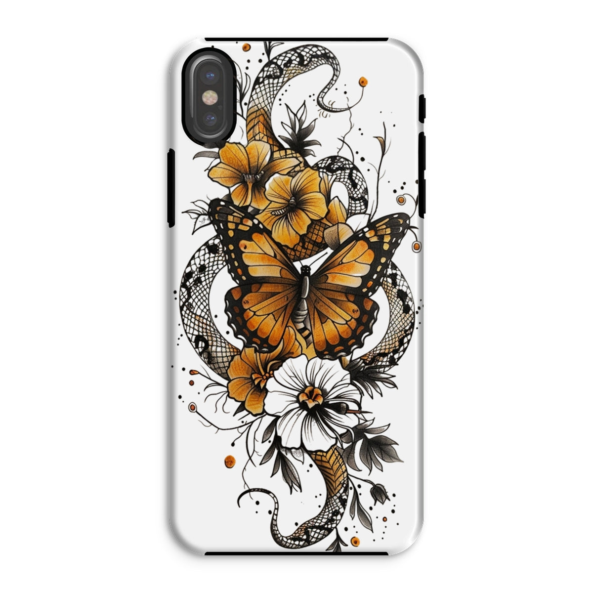 Snake &  Tough Phone Case Phone & Tablet Cases Prodigi iPhone XS Gloss 