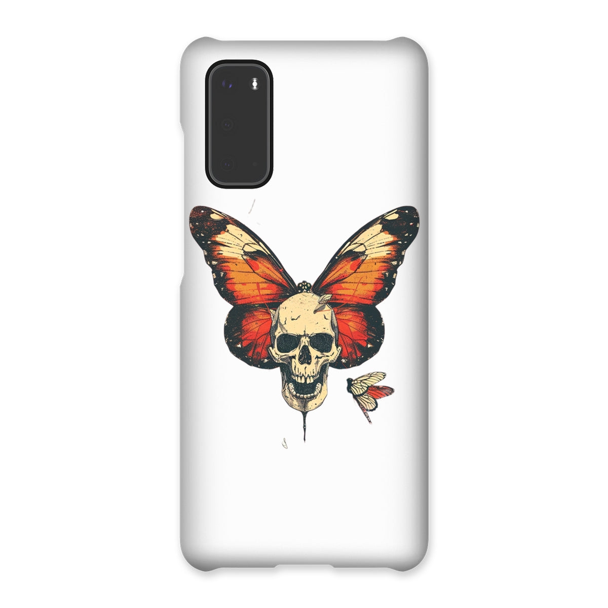 Butterfly With Skeleton Face Snap Phone Case Phone & Tablet Cases Prodigi Samsung Galaxy S20 Gloss 