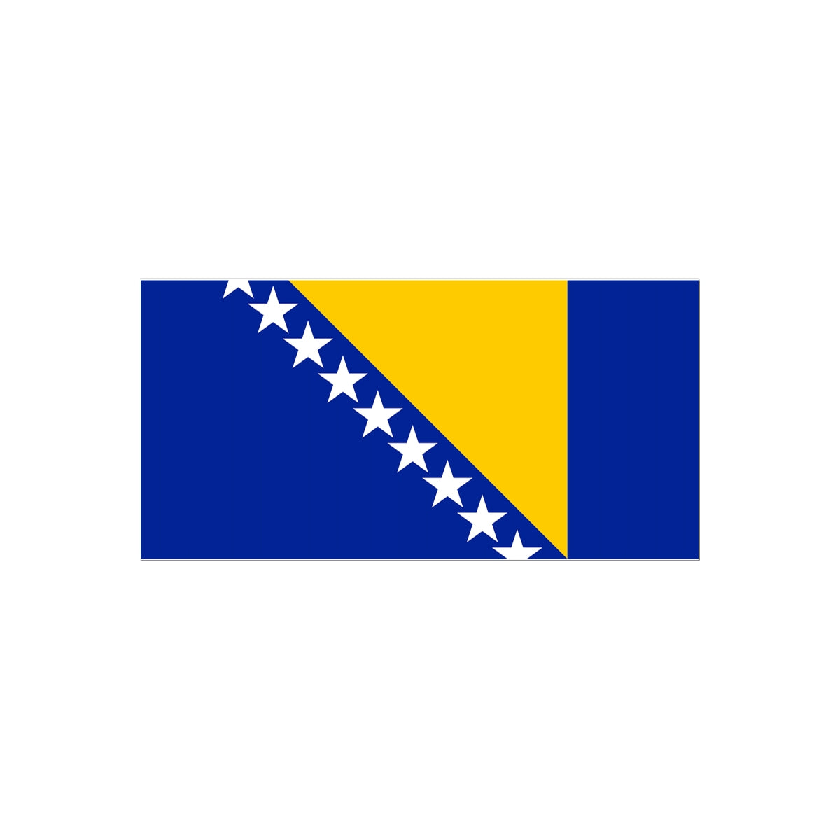 Bosnia and Herzegovina Flag Tattoo (Temporary) Tattoos Prodigi 2"x3"  